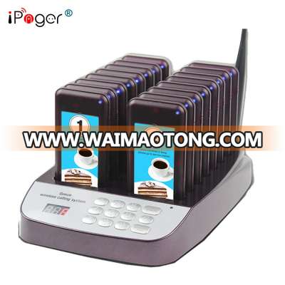 Wireless fast food restaurant vibrate numeric kitchen pager